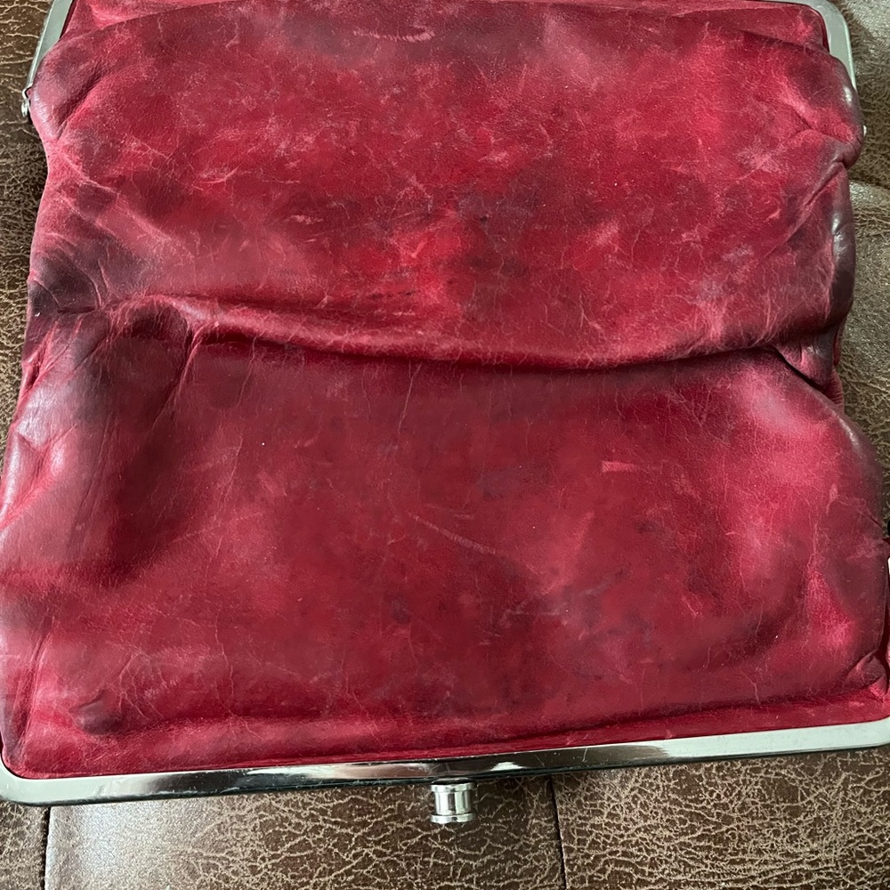 Pink Lauren hobo wallet